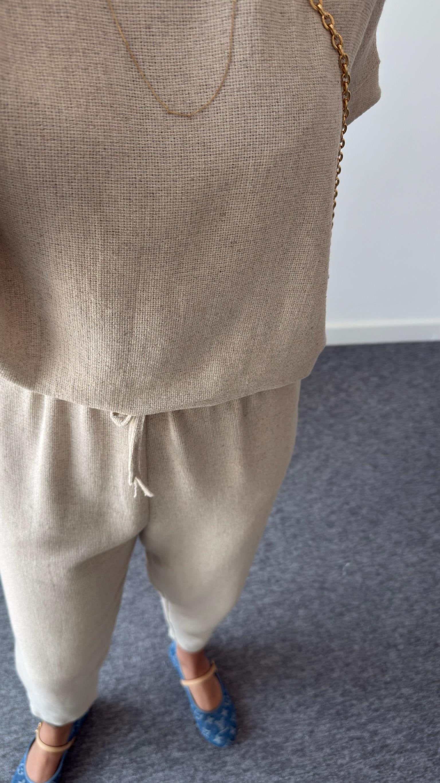 Jaker Stone Color Linen Casual Suit