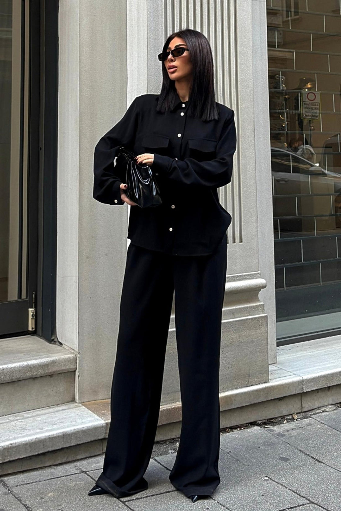 Flowy Classic Suit Black