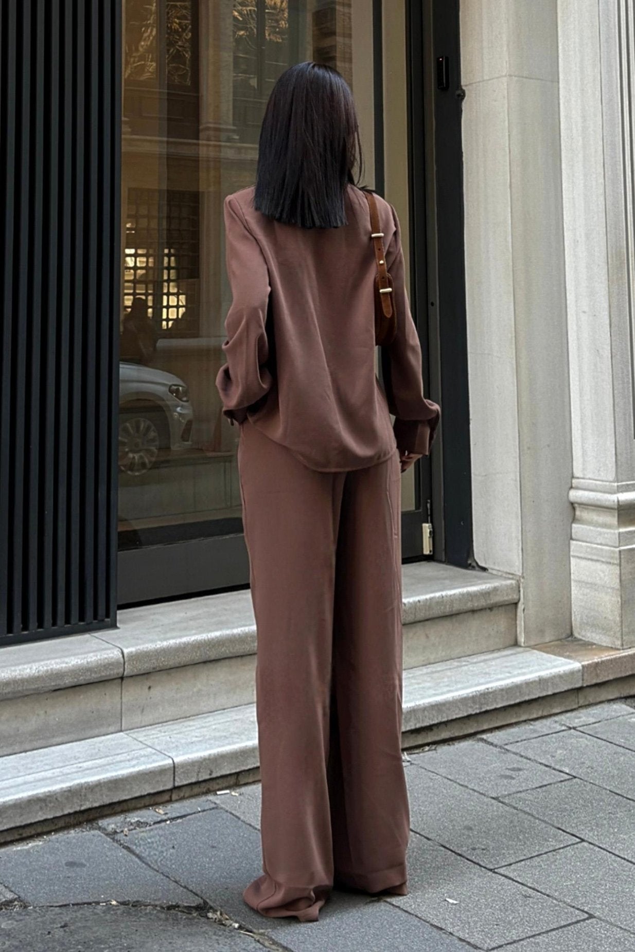Flowy Classic Suit Brown