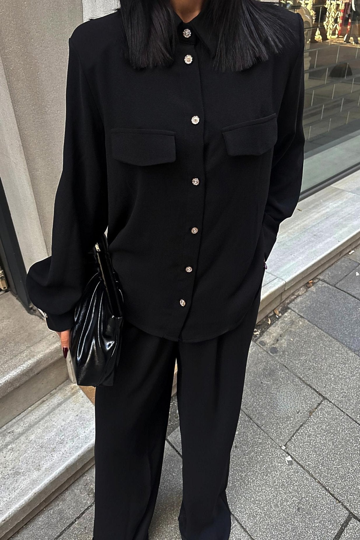 Flowy Classic Suit Black