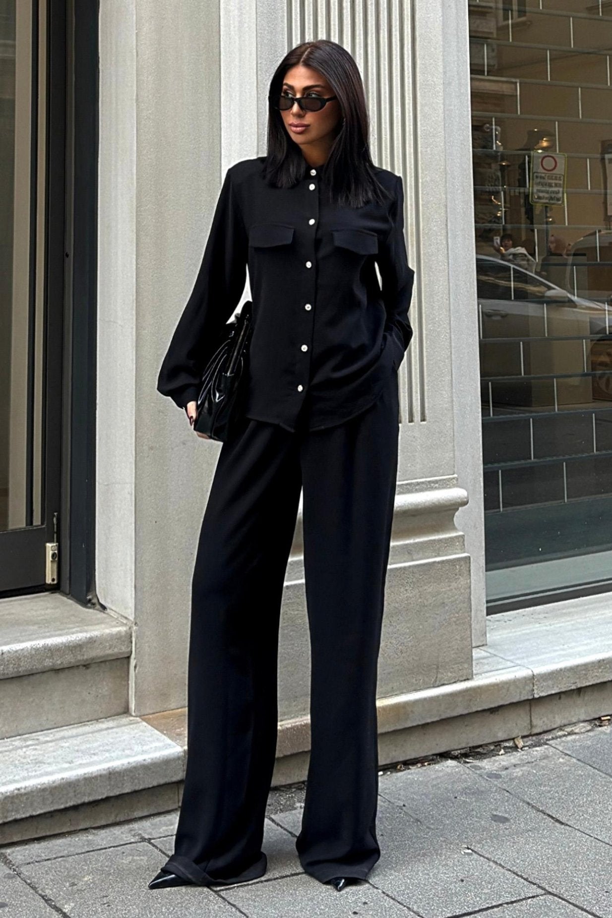 Flowy Classic Suit Black