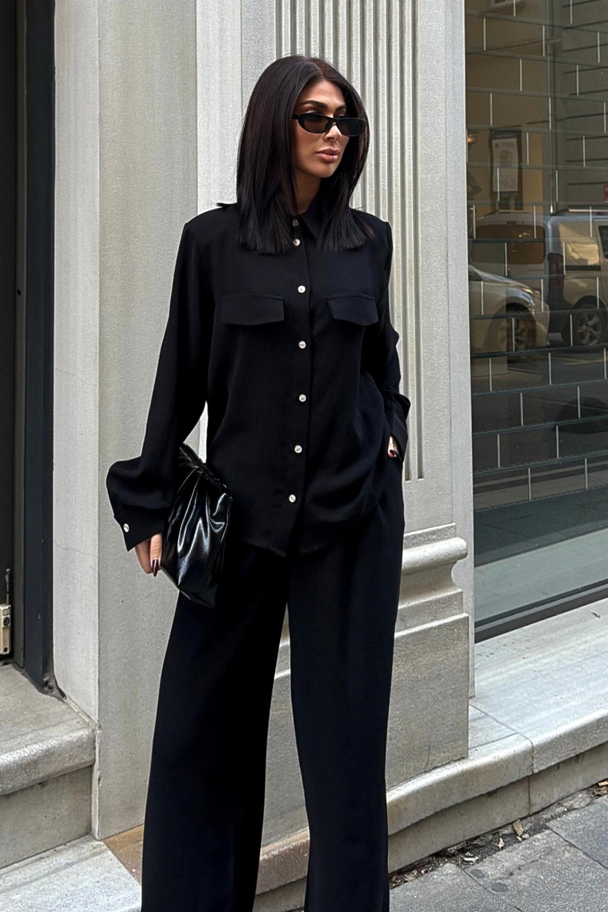 Flowy Classic Suit Black