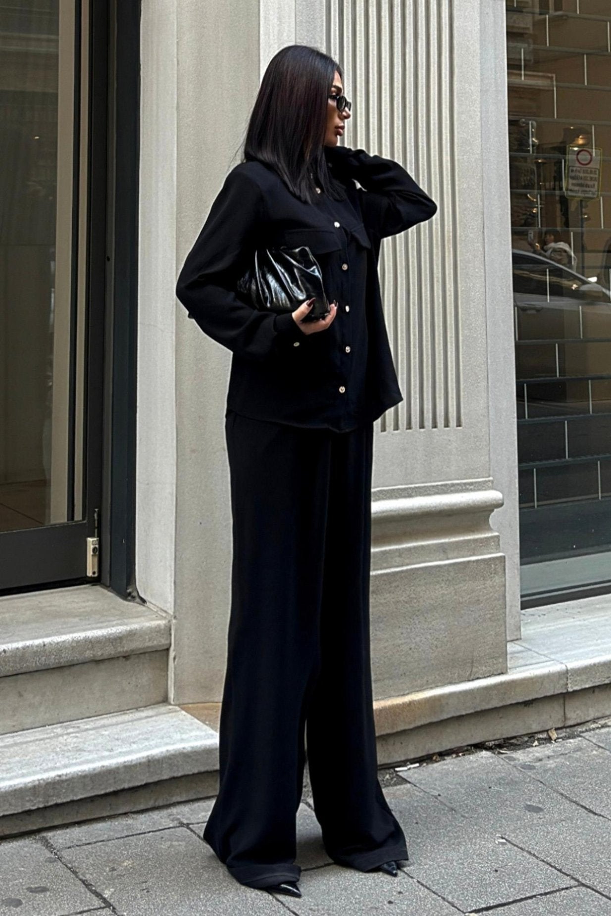 Flowy Classic Suit Black