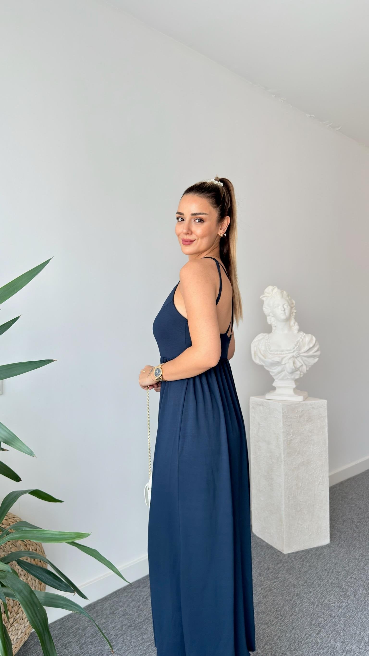 Modal Jumpsuit with Rope Straps