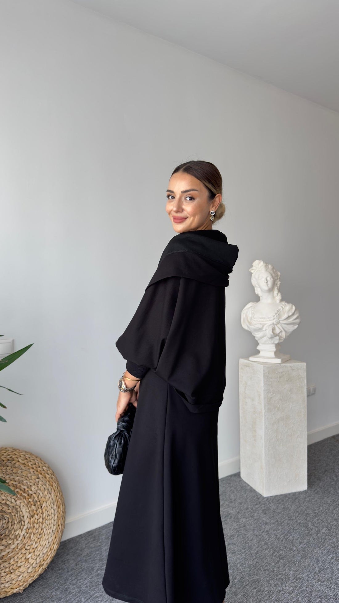 Black Two-Piece Dress with Leroy Jacket