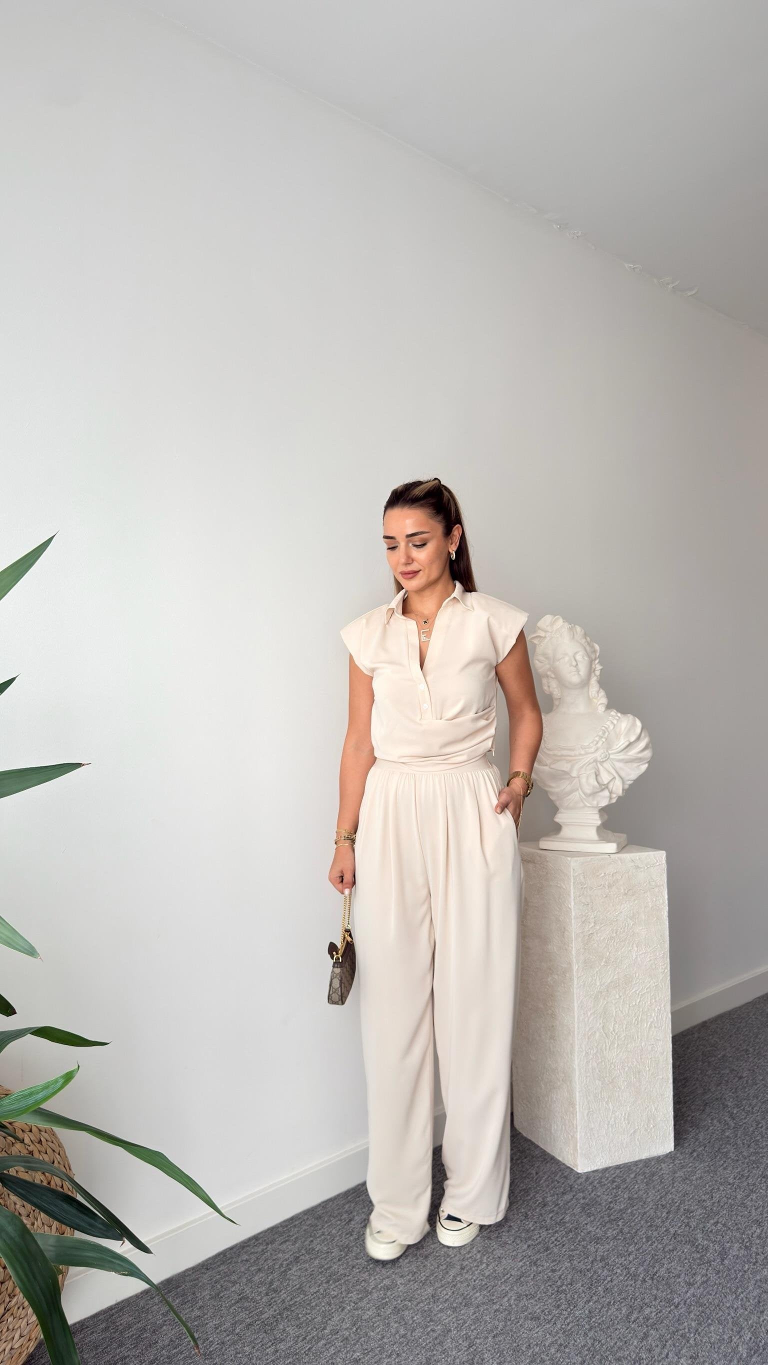 Stone Utaka Elastic Waist Trousers
