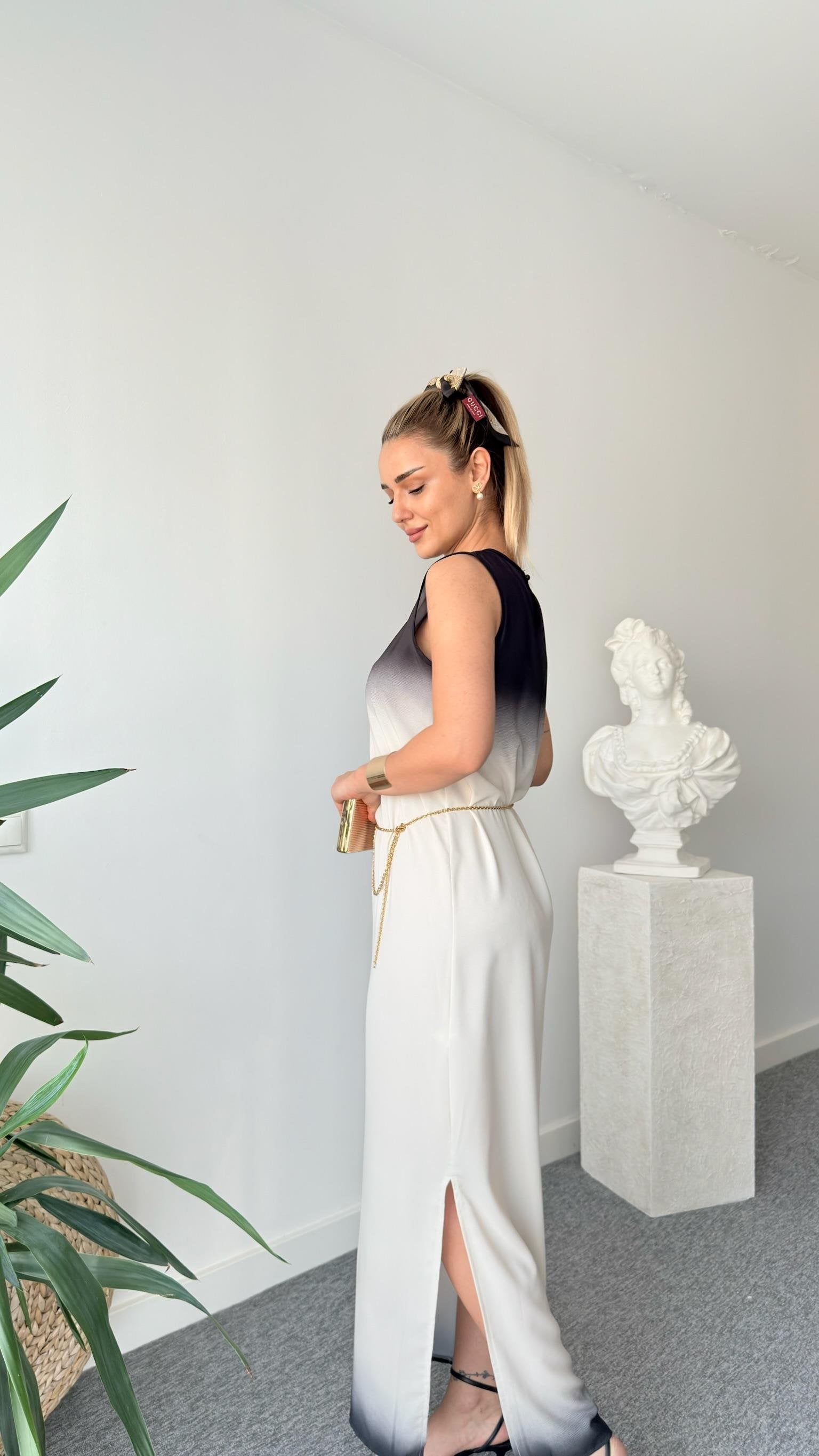 Adio Original Model Black and White Dress