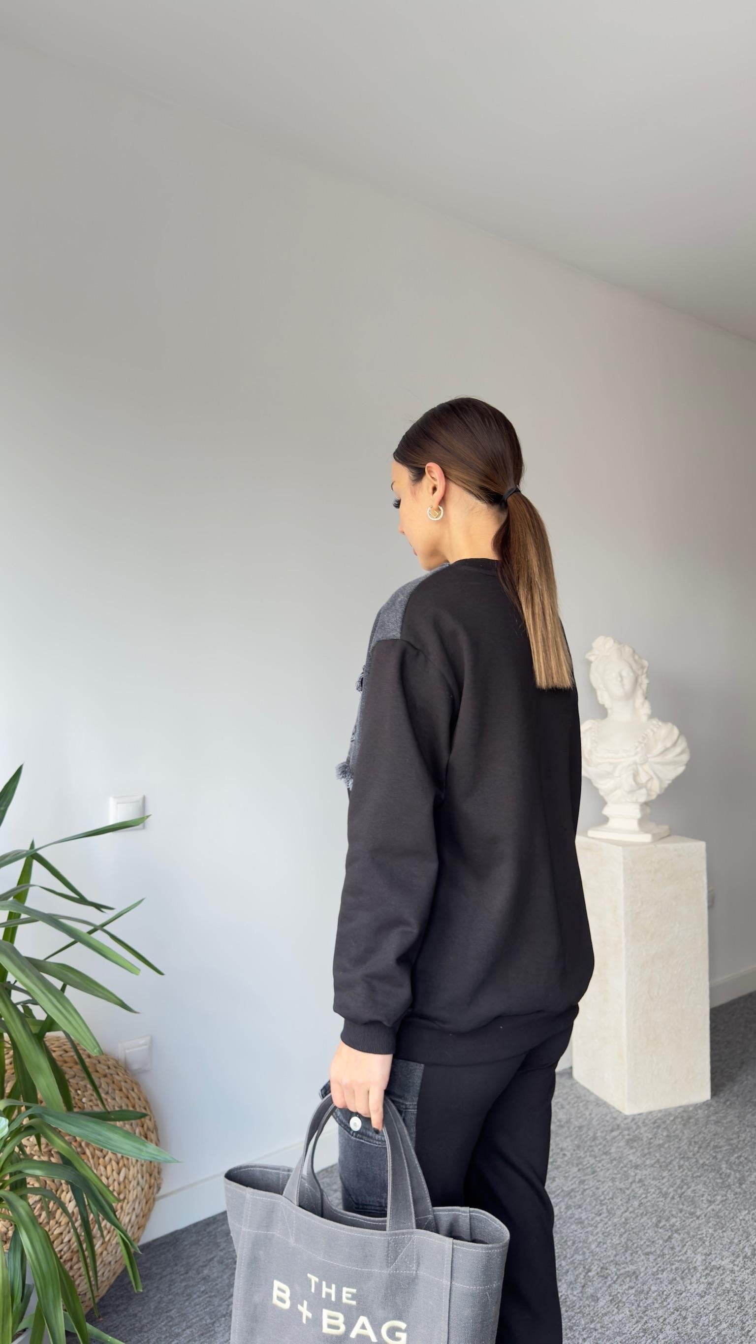 Vives Anthracite Denim Detailed Suit