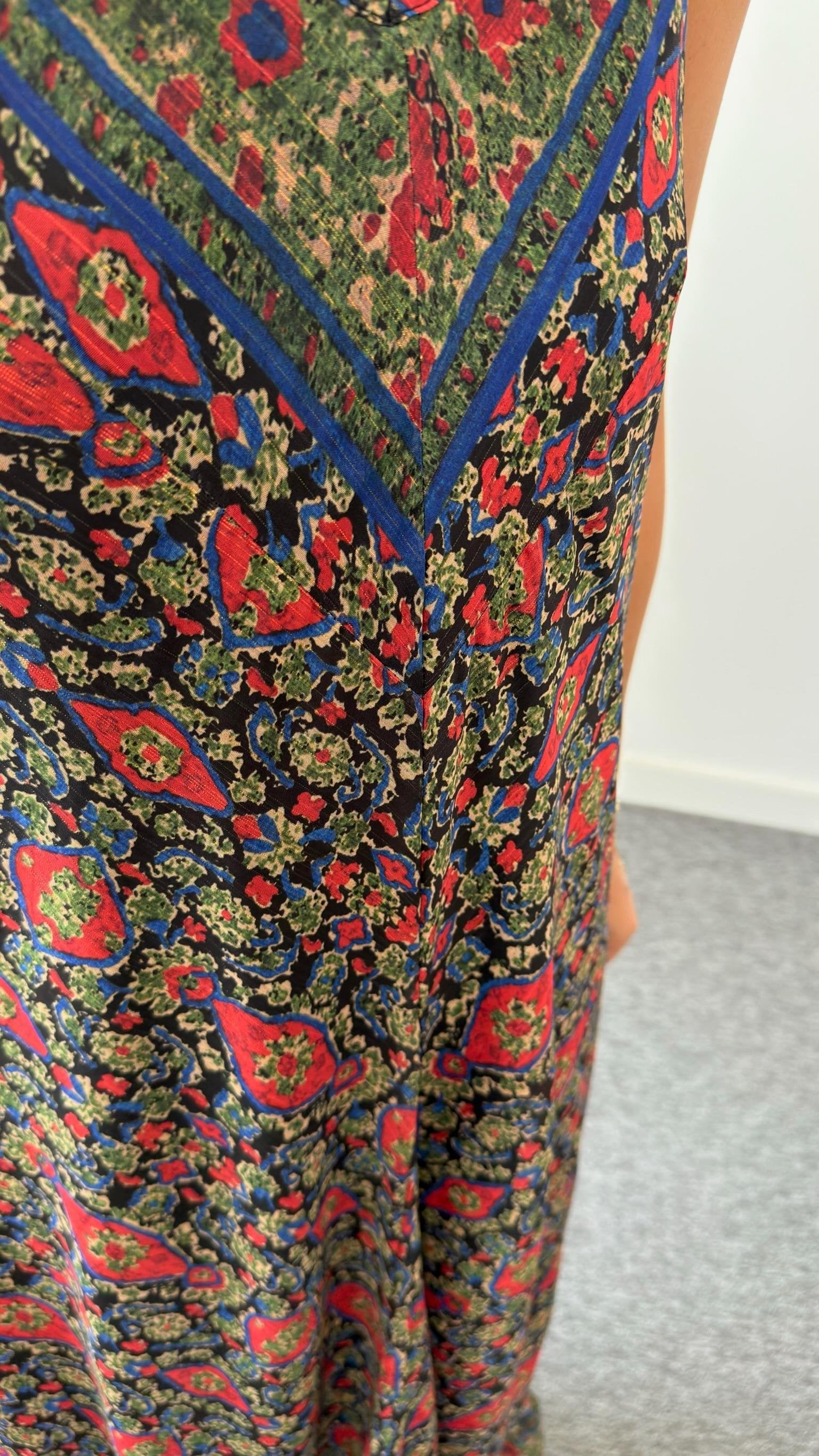 Vela Zra Model Floral Patterned Chiffon Dress