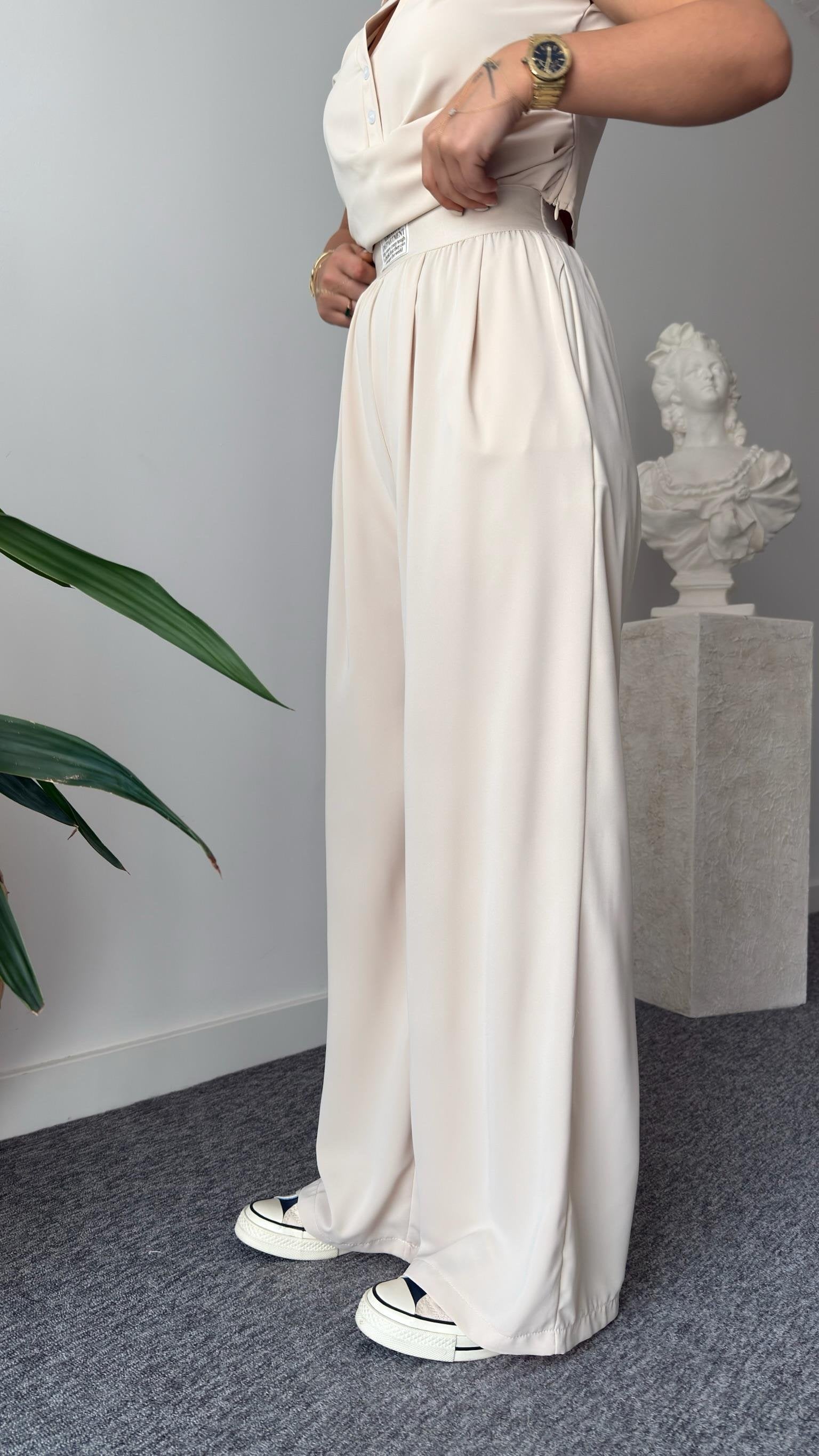 Stone Utaka Elastic Waist Trousers