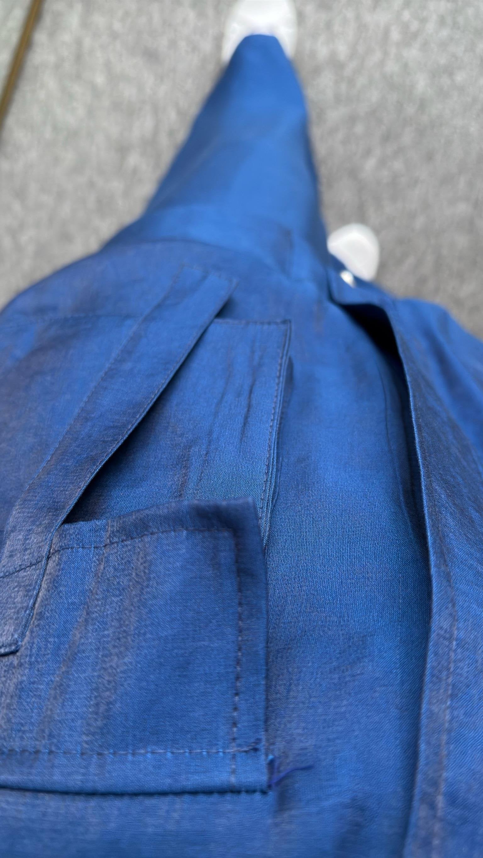 Blue Vuaye Pocket Detailed Suit
