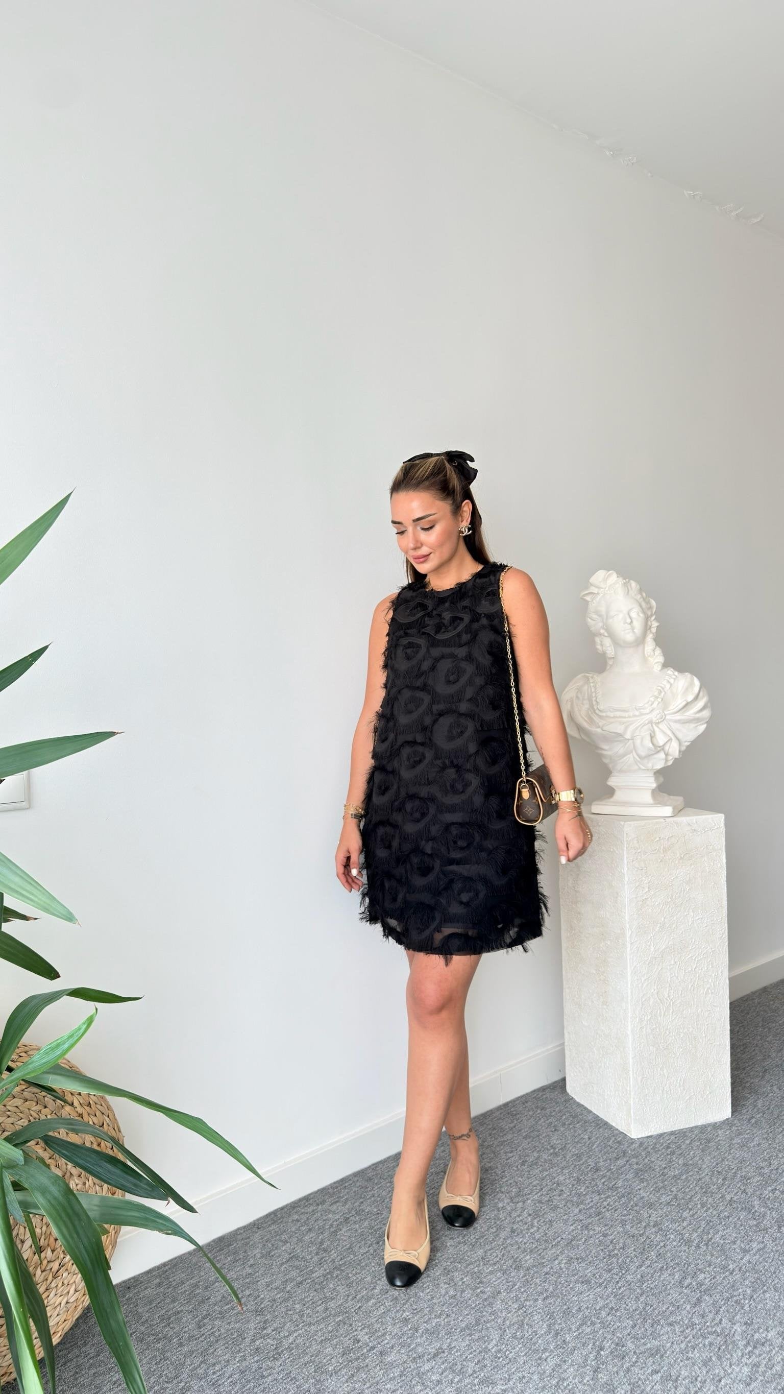 Tassel Window Detail Dress