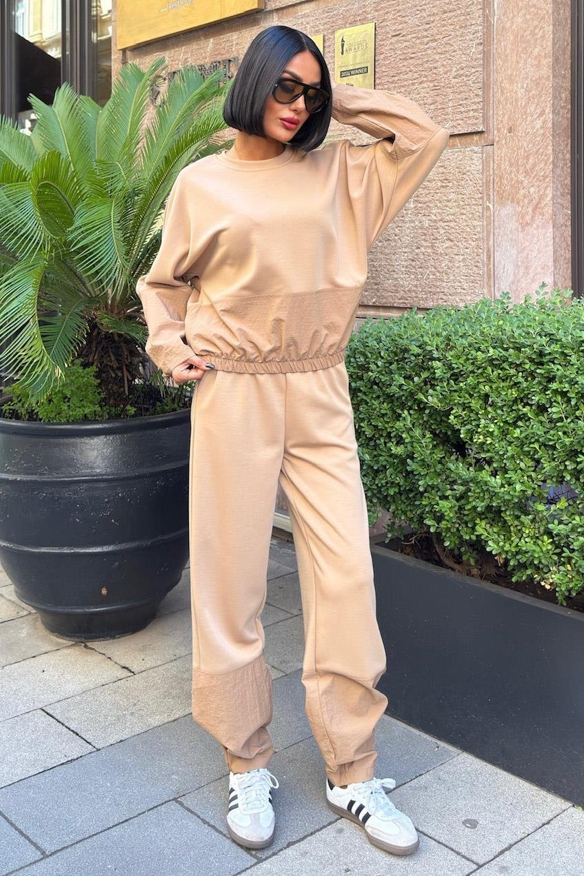 Parachute Garnish Modal Suit beige