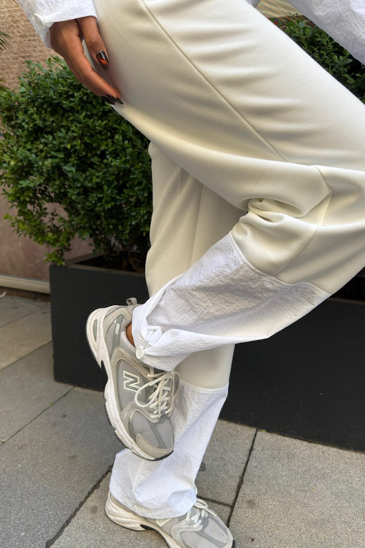 Parachute Garnish Modal Suit White