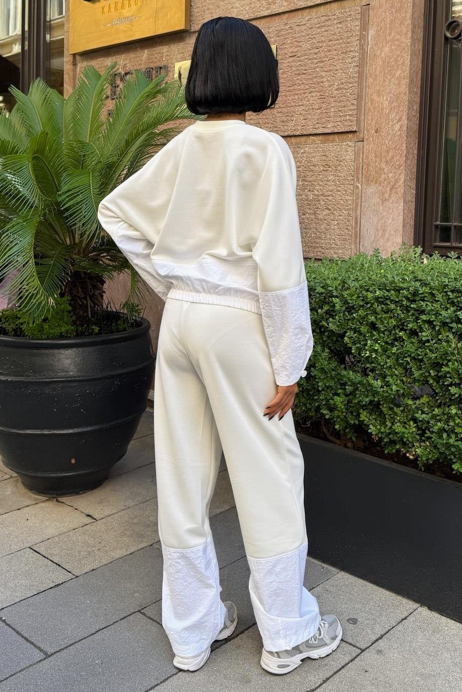 Parachute Garnish Modal Suit White