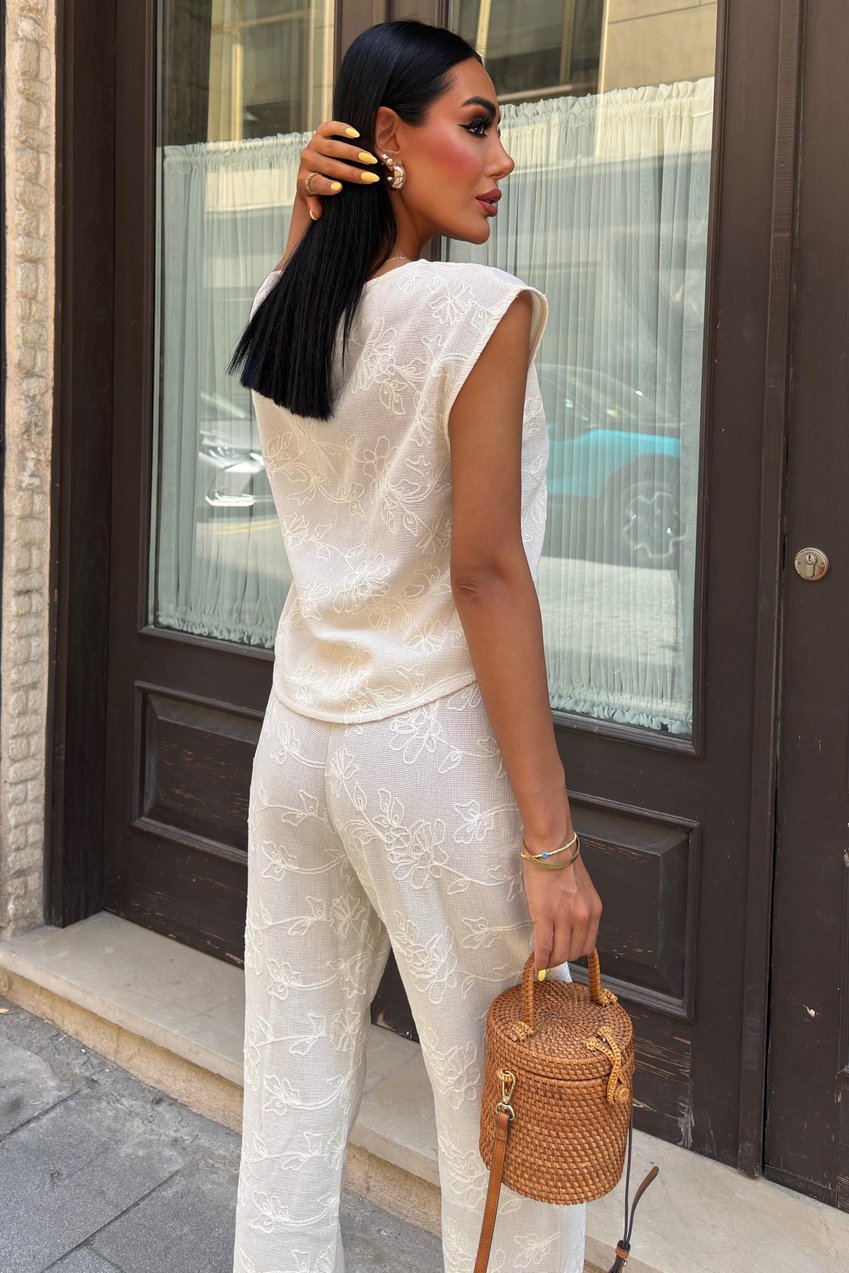 Shalina Süzüne Embroidered Crop Suit 9796-08