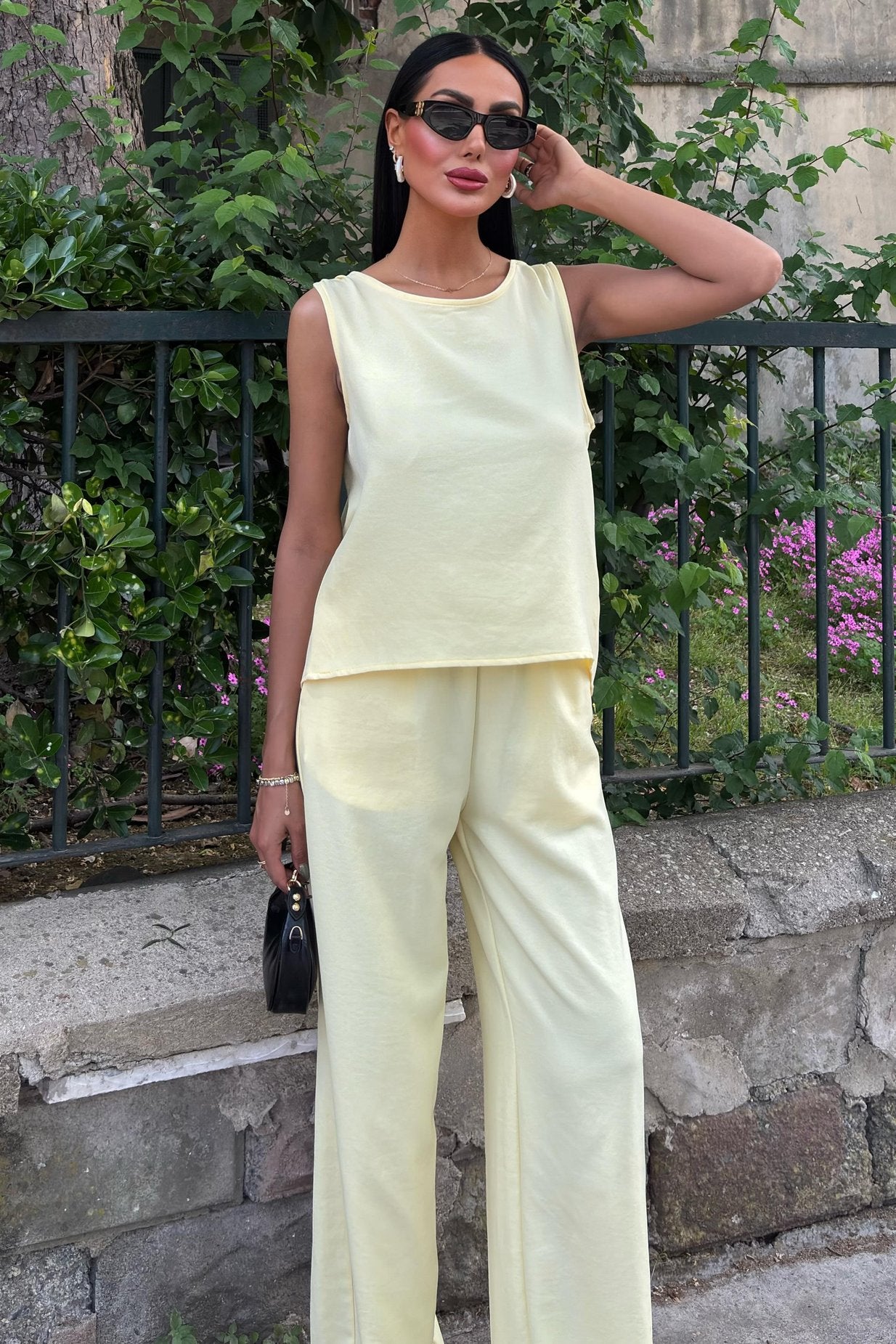 Comfortable Laced Backless Suit yellow