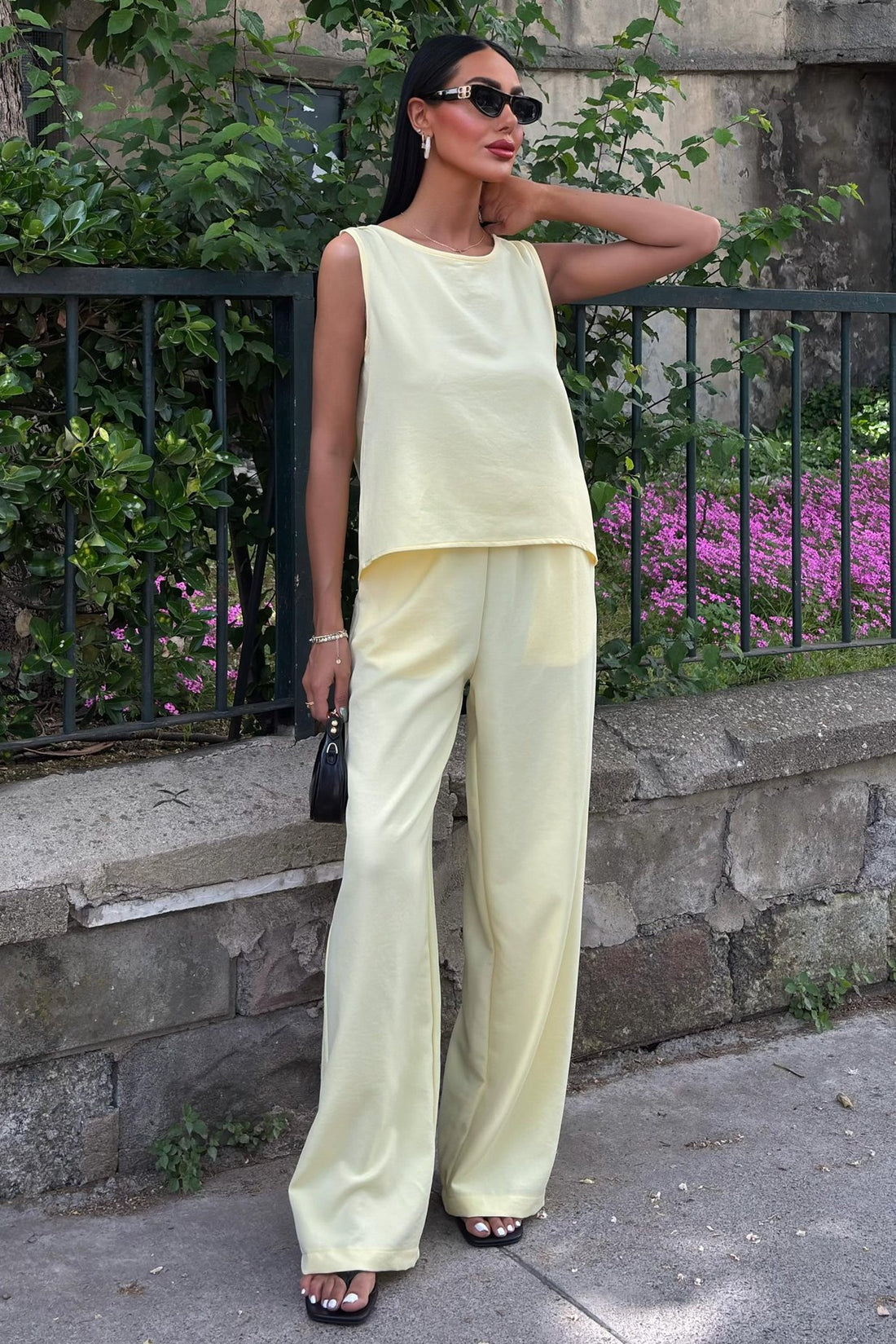 Comfortable Laced Backless Suit yellow