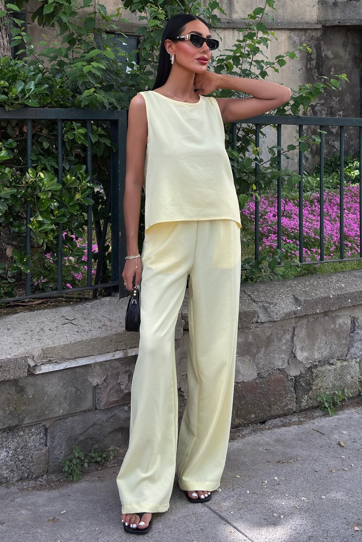 Comfortable Laced Backless Suit yellow
