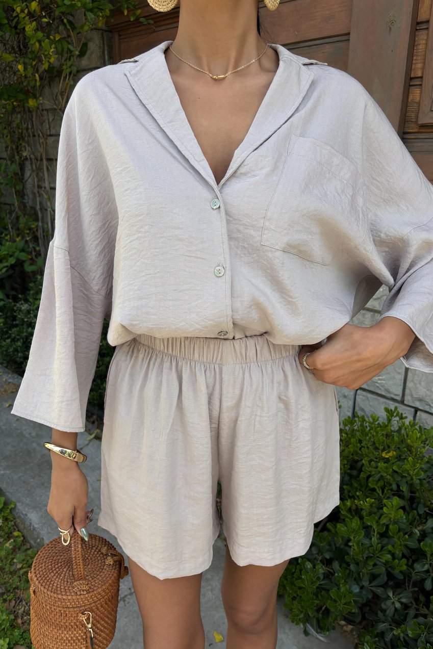 Half Sleeve Shorts Ayrobin Suit silver