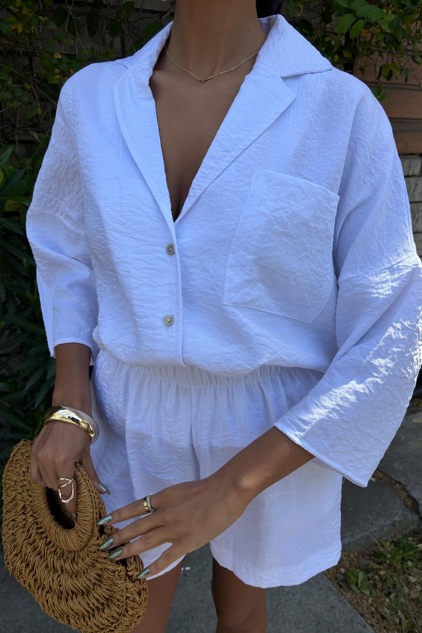 Half Sleeve Shorts Ayrobin Suit white