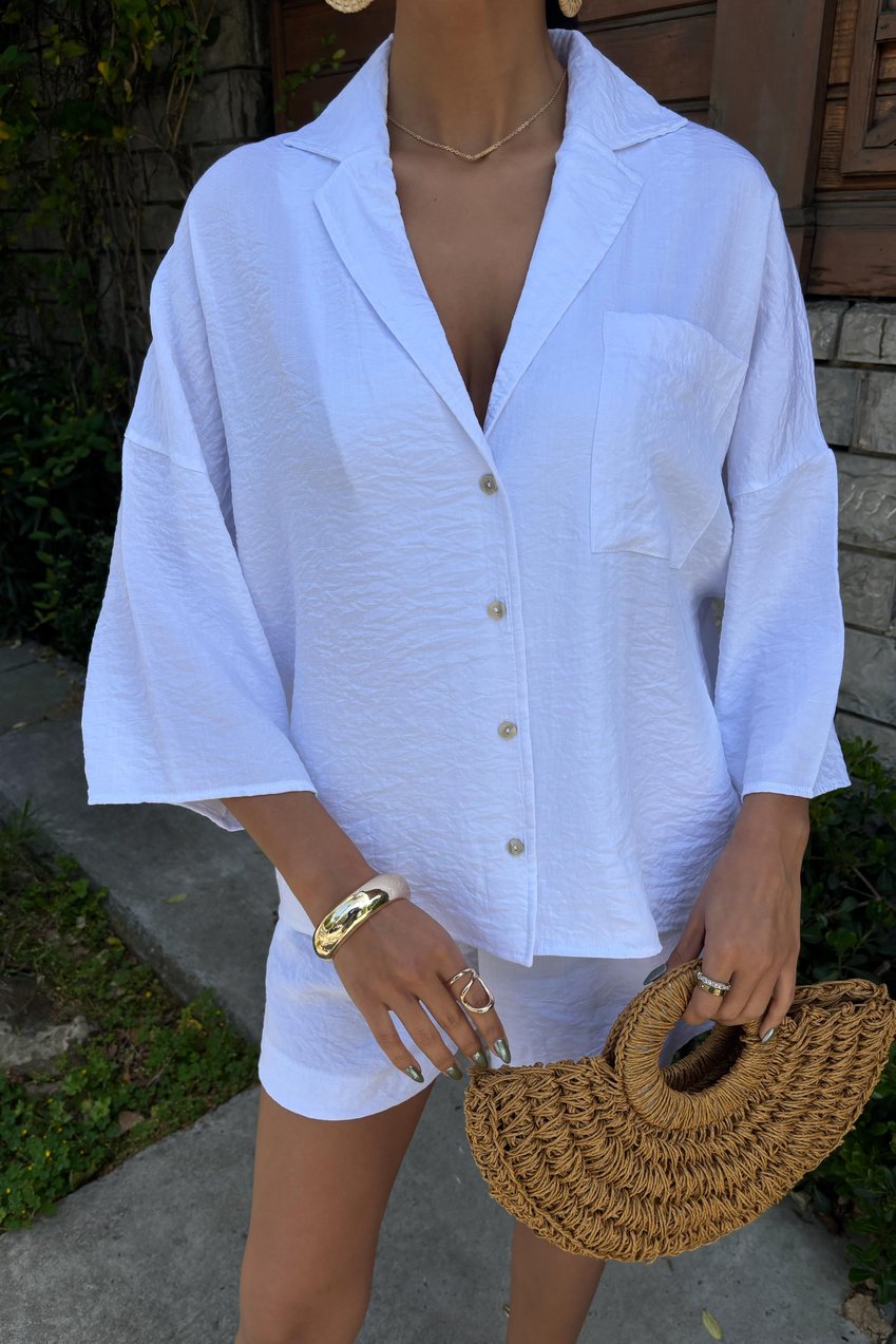 Half Sleeve Shorts Ayrobin Suit white