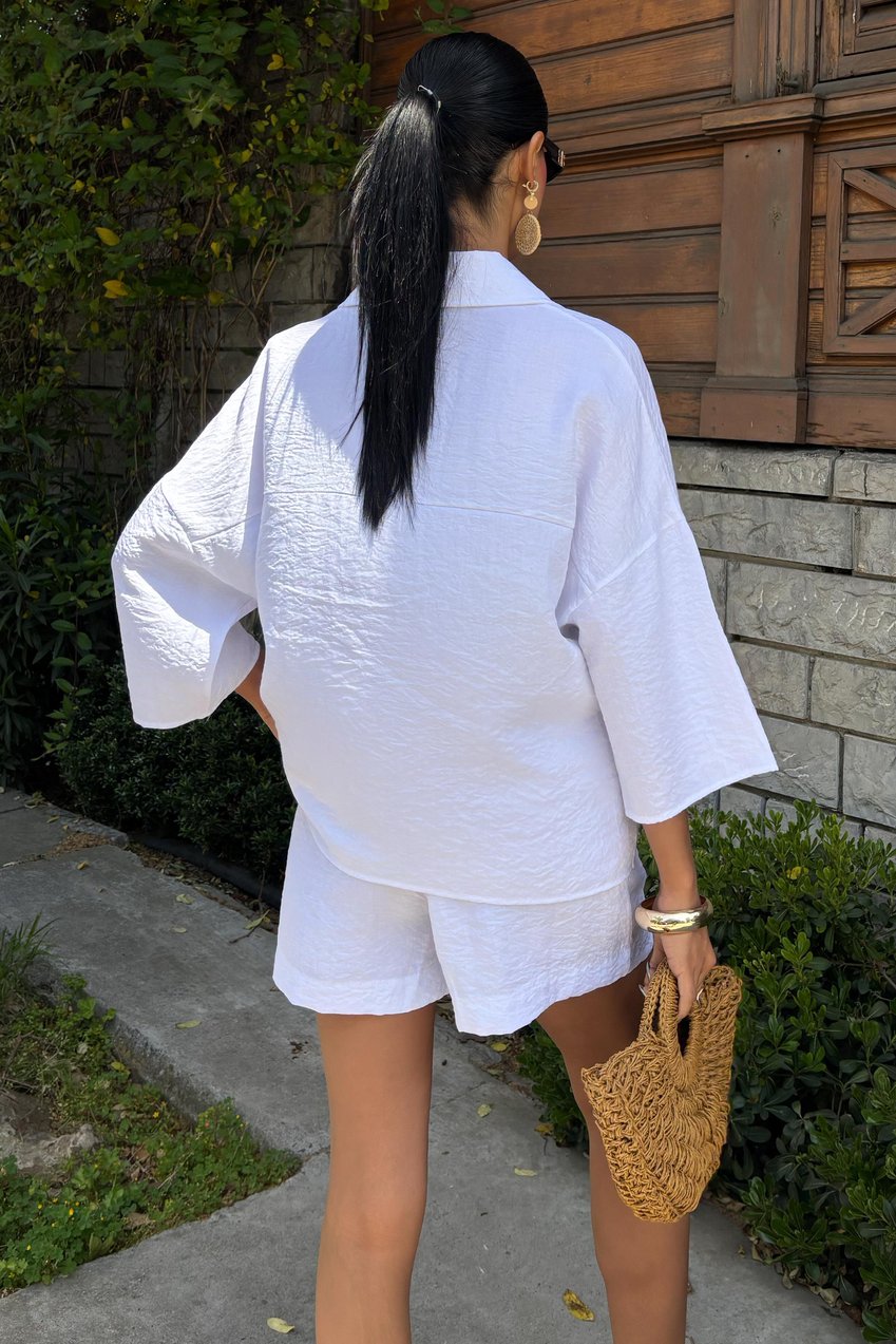 Half Sleeve Shorts Ayrobin Suit white